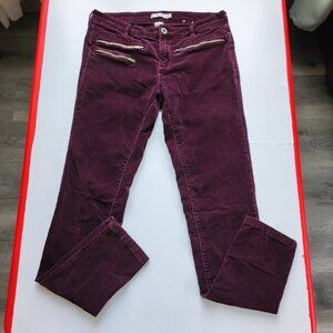 Ricki's corduroy pants women's size 6 purple soft straight leg casual